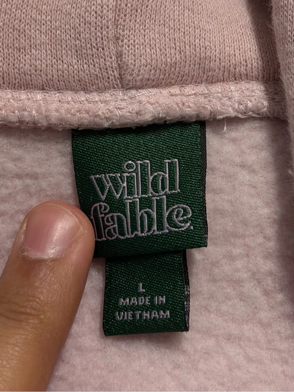 Wild Fable Girl Intuition Pink Oversized Hoodie Women’s Large - Picture 3 of 5